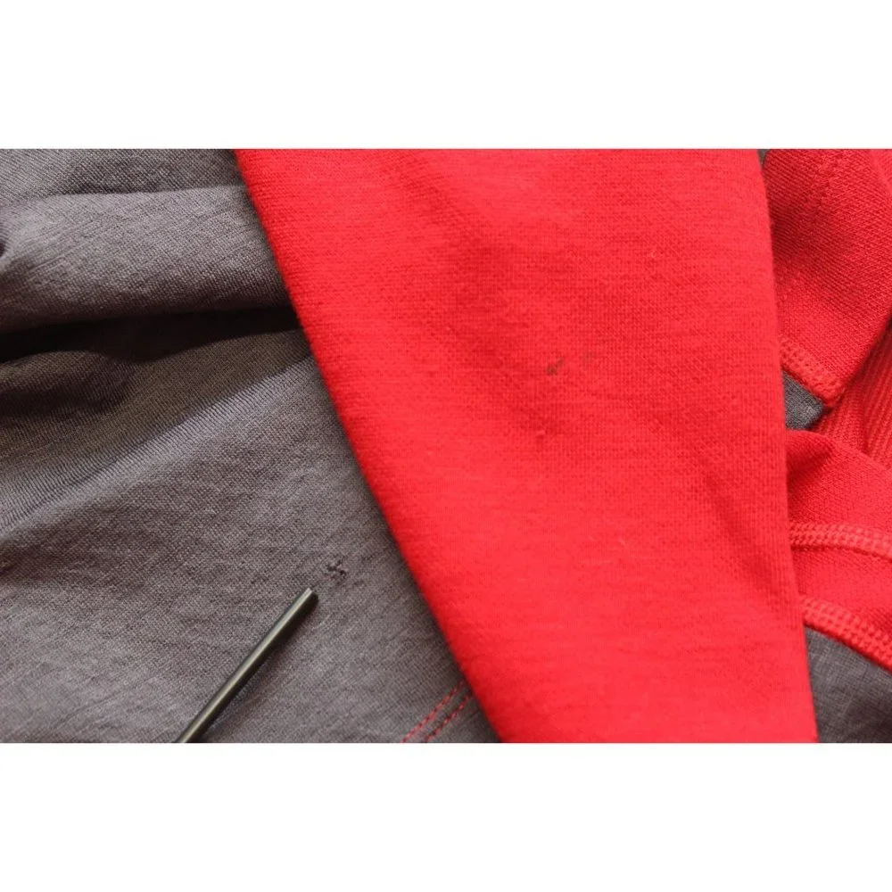 The North Face men's VaporWick wool‎ blend 1/4 zip pullover sweatshirt L